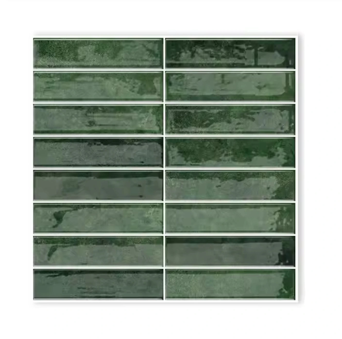 Basil | Green Stacked Peel and Stick Tile