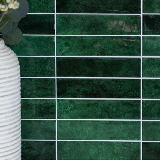 Basil | Green Stacked Peel and Stick Tile